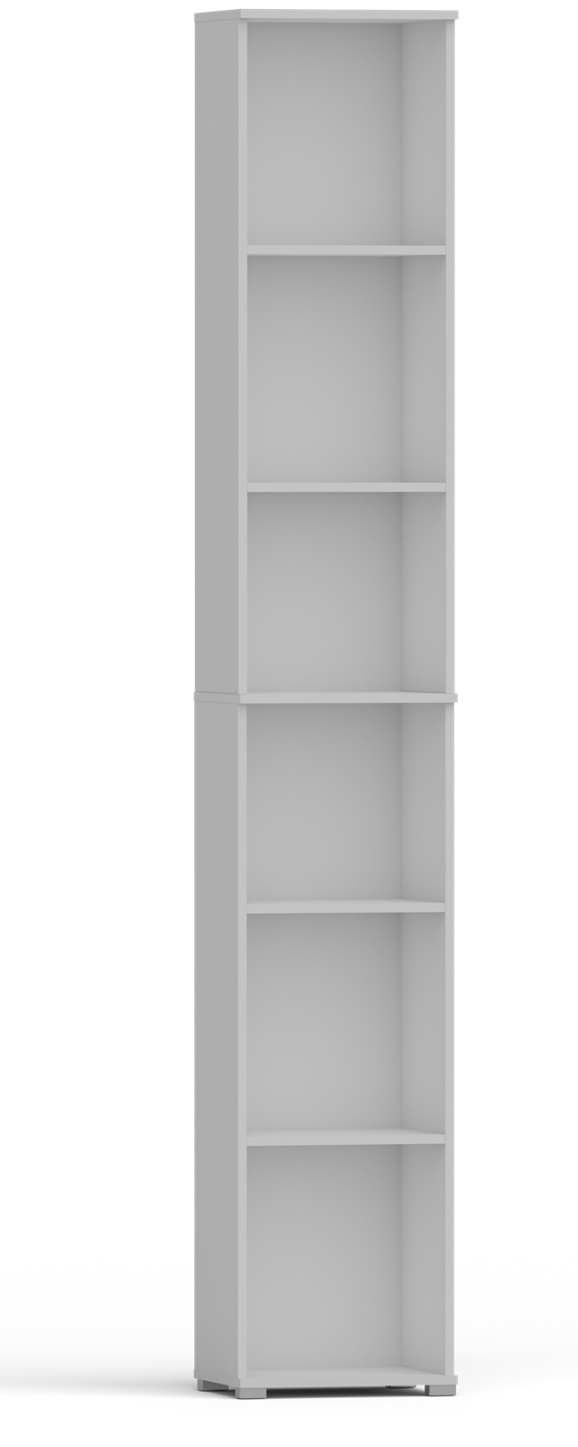Regał pola 215x30 cm biały, 6 półek na książki i segregatory - Meldo zdjęcie 1