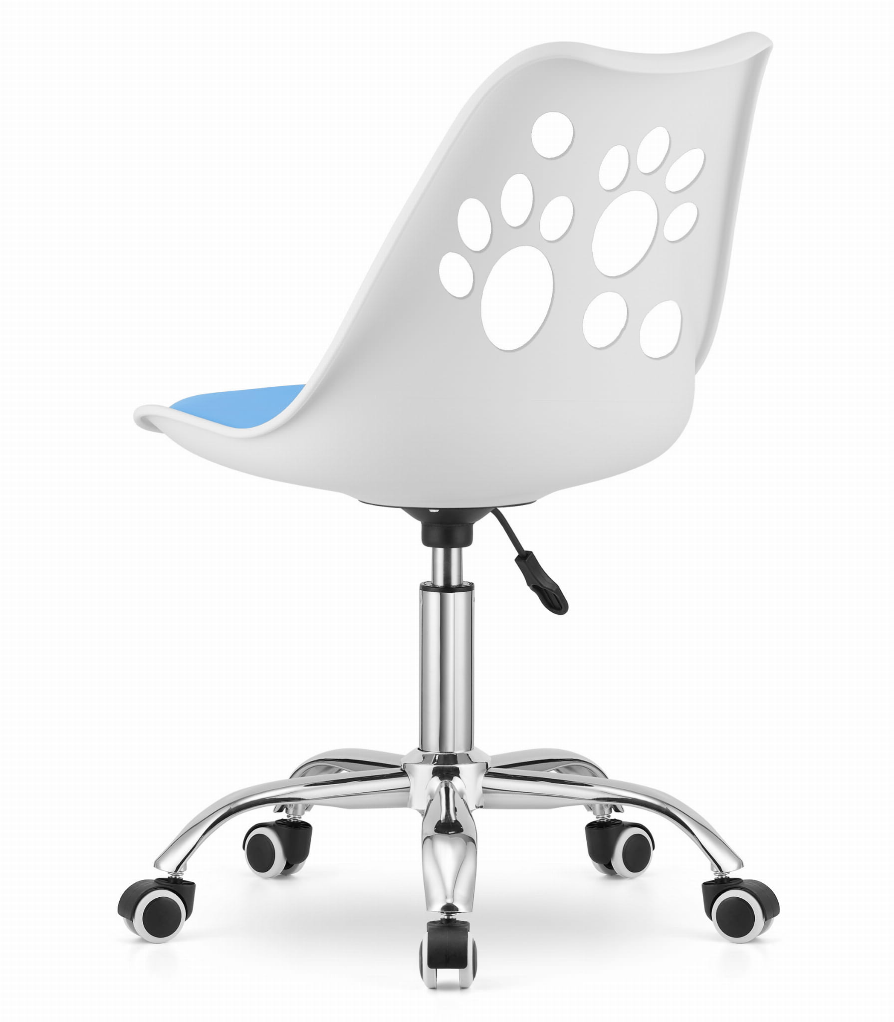 Krzesło obrotowe PRINT - biało-niebieskie zdjęcie 3