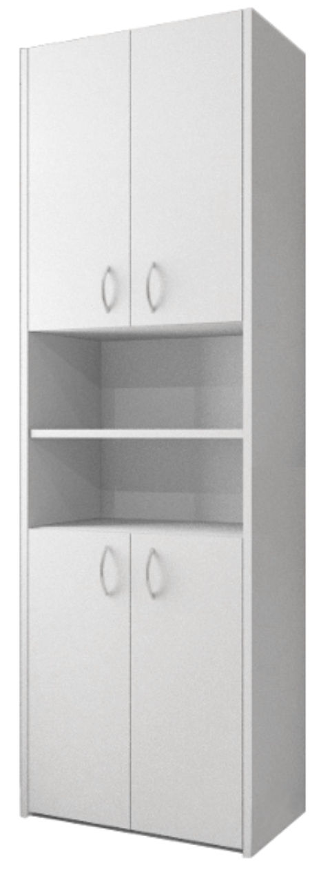 Słupek łazienkowy Adaś 4D biały 56 cm