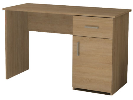Biurko FRANEK 120 cm z szuflada SONOMA