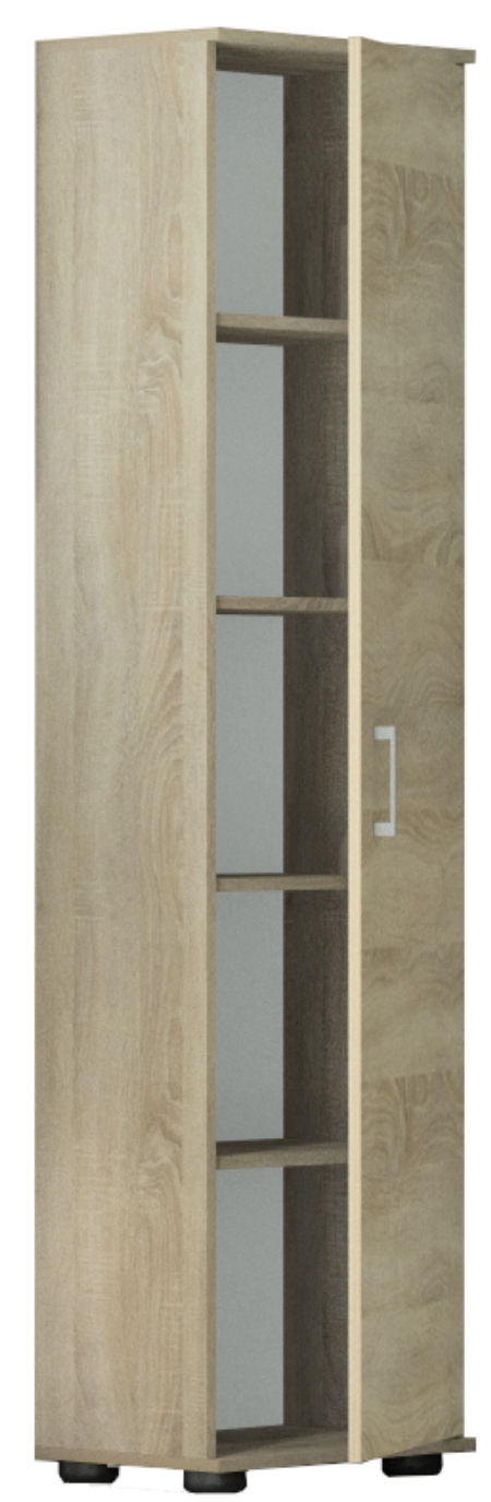 Regał G 40 1D Dąb Sonoma, półka na książki i segregatory