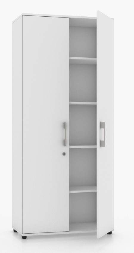 Szafa biurowa G 80 2d biała zamykana na klucz rodo