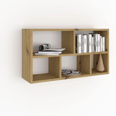 Półka wisząca 4P Dąb Artisan 80x50x20 cm - pozioma lub pionowa