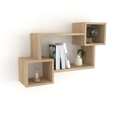 Półka wisząca 3Z Dąb Sonoma 80x57x20 cm - pozioma lub pionowa