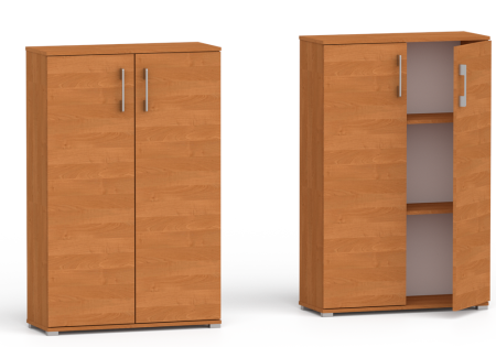 Regał komoda Pola biurowa 2D 110 x 60 cm Olcha, 3 półki