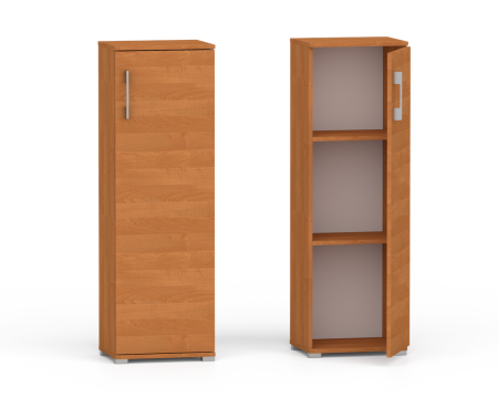 Regał biurowy komoda Pola 1D 110 x 40 cm olcha 3 półki