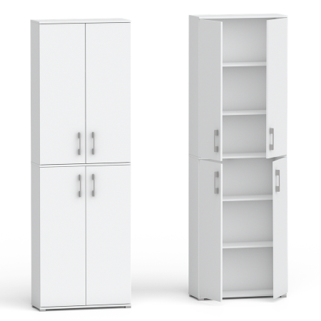 Szafa biurowa Pola 215 - 4D 80cm biała.