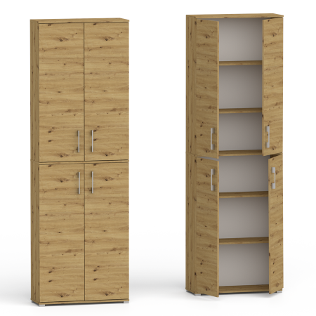 Szafa biurowa Pola 215 - 4D 80cm Dąb Artisan