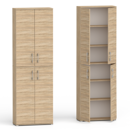 Szafa biurowa Pola 215 - 4D 80cm Dąb Sonoma